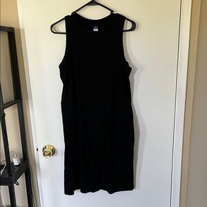 Old Navy Black Midi Dress